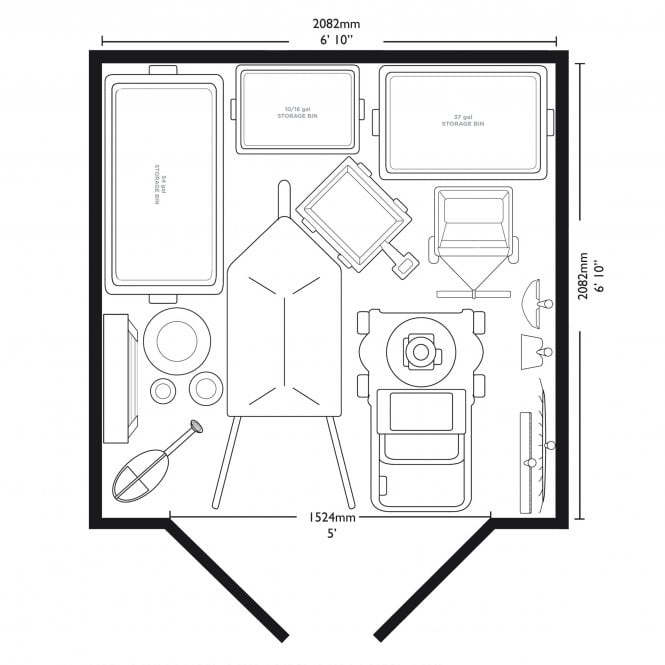 Suncast Moda Modernist Shed 7x7