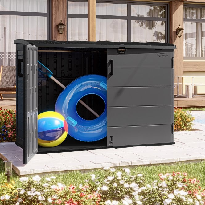 Suncast Moda Stow-Away Large Store - Peppercorn Grey