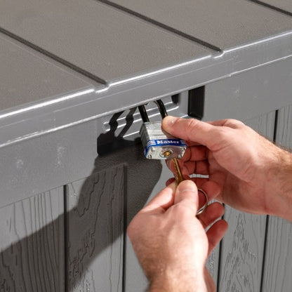 Suncast Montana 757L Storage Box - Peppercorn Grey