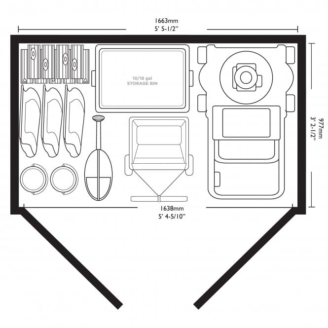 Suncast Stow-Away Large Store - Vanilla