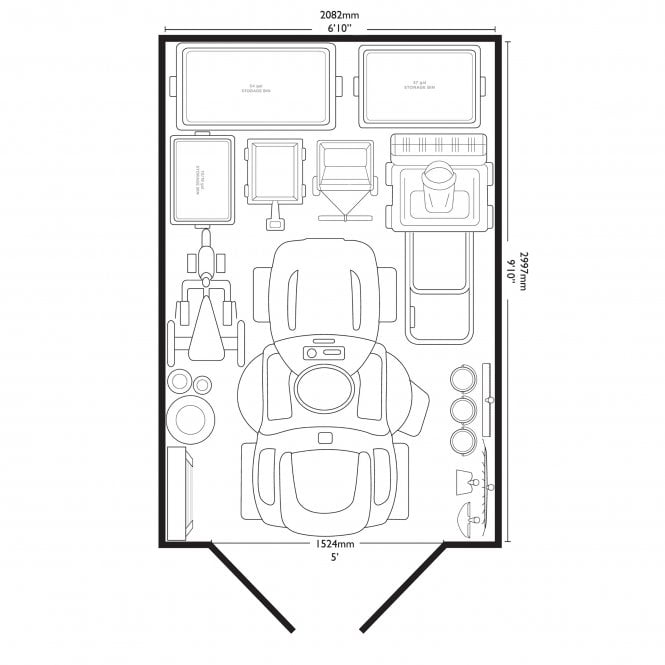 Suncast Vista Shed 7x10