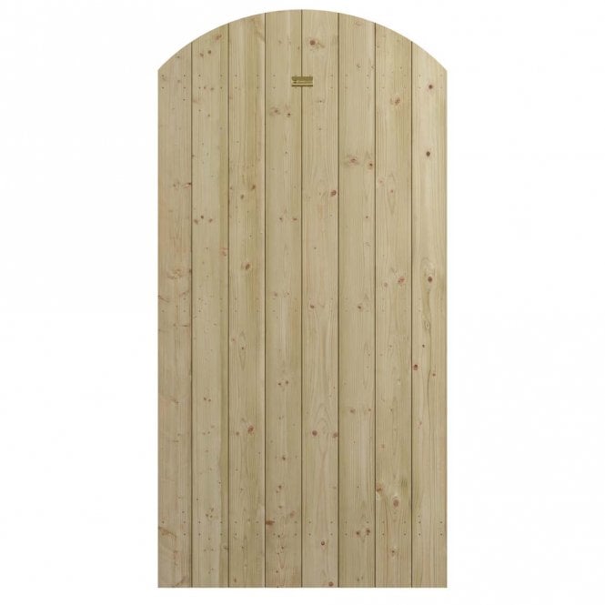 Rowlinson Tongue & Groove Arch Top Wooden Gate - Taylors Garden Buildings (view 1)