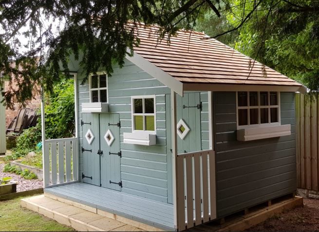 The Toybox Palace Playhouse 7'x10' with verandah