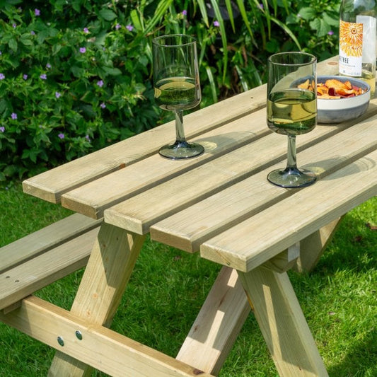 Rowlinson Traditional Picnic Table 1.2m