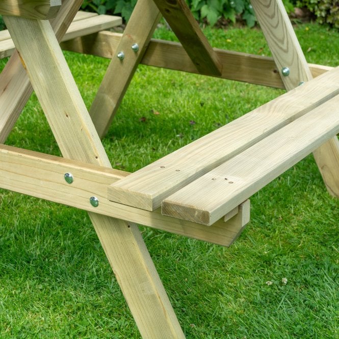Rowlinson Traditional Picnic Table 1.2m