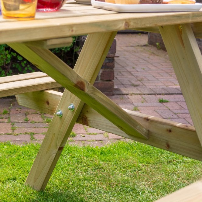 Rowlinson Traditional Picnic Table 1.5m