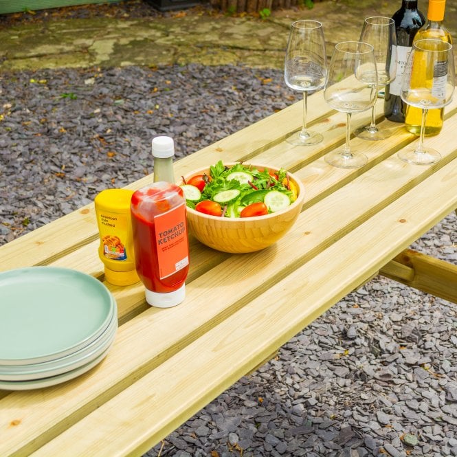 Rowlinson Traditional Picnic Table 1.8m