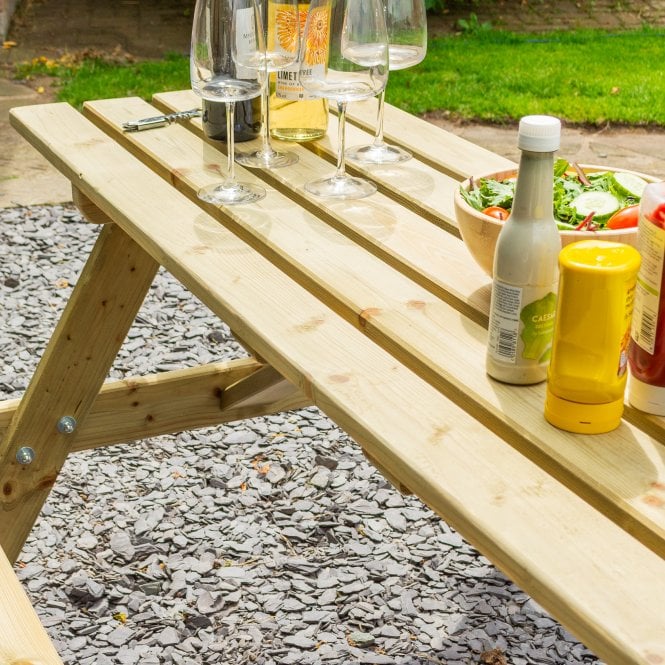 Rowlinson Traditional Picnic Table 1.8m