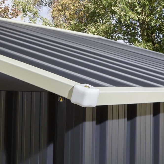 Rowlinson Trentvale 10' x 12' Metal Apex Shed Dark Grey