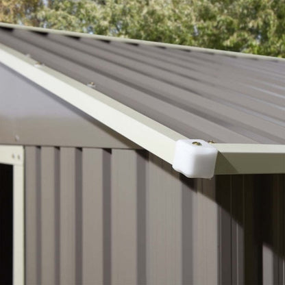 Rowlinson Trentvale 10' x 12' Metal Apex Shed Light Grey