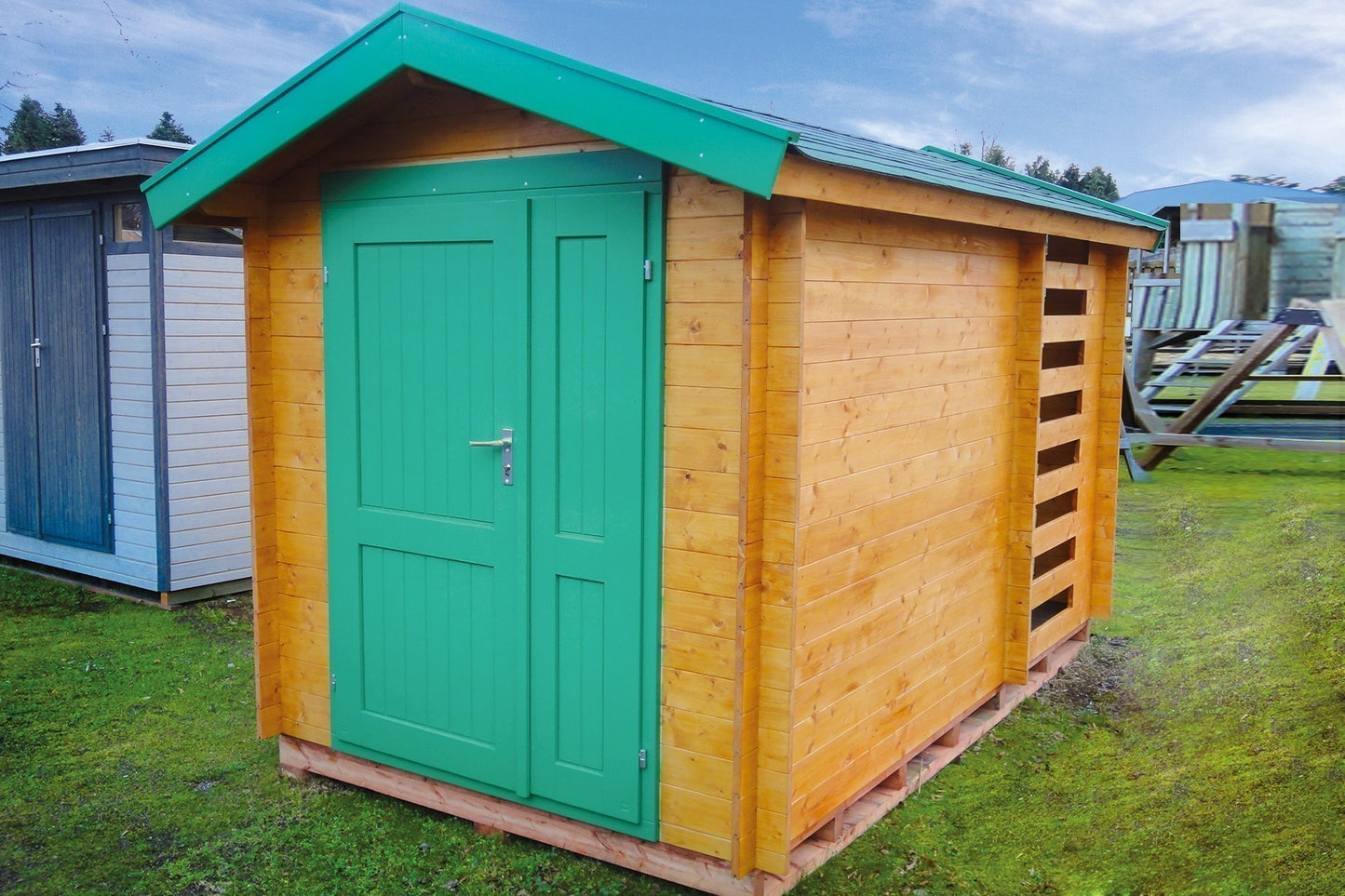 Zuluna Basic 28mm Apex Roof Cabin 1.9x3.4m