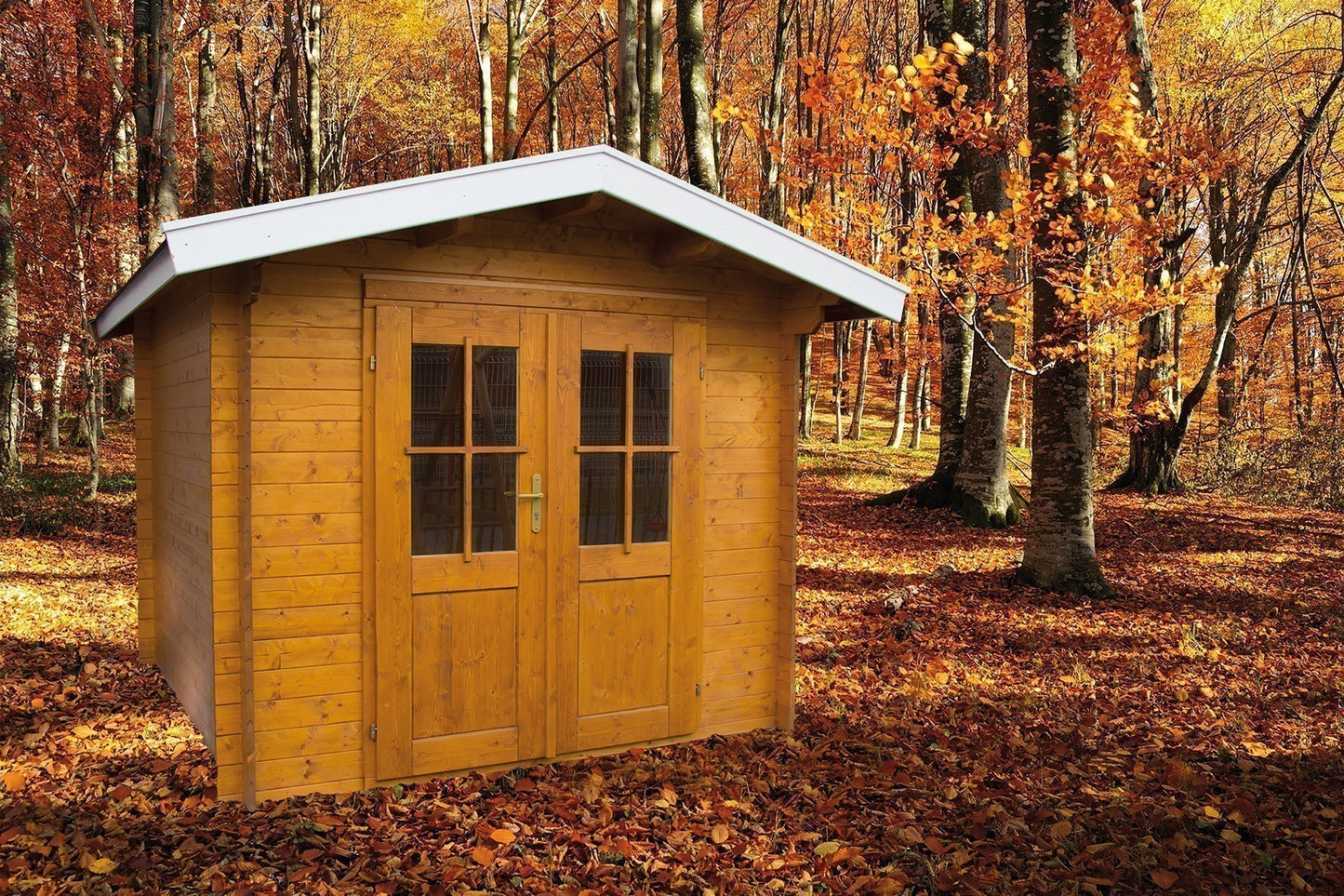 Zuluna Basic Apex Roof Cabin - 28mm 2.4x2.4m