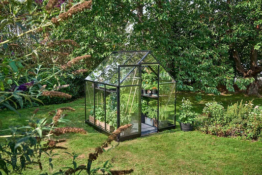 Halls Qube 66 Black Greenhouse