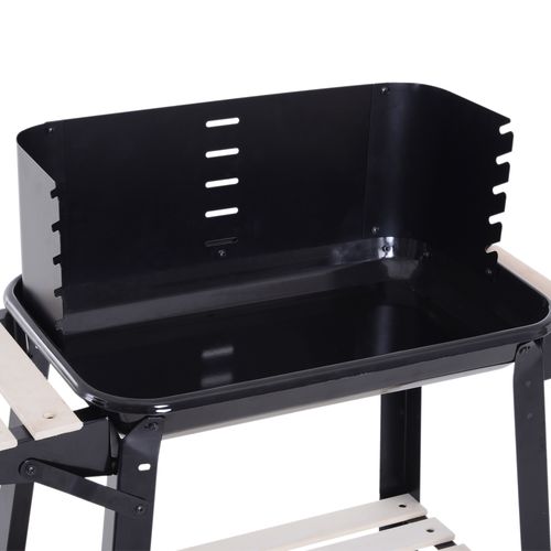 Outsunny Charcoal BBQ Grill,  87Lx45Wx83H cm-Black