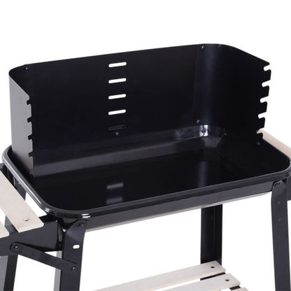Outsunny Charcoal BBQ Grill,  87Lx45Wx83H cm-Black