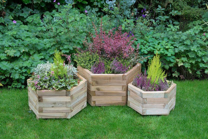 York Hexagonal Planter Set of 3