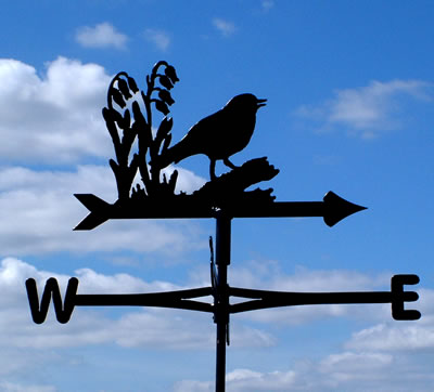 Cottage Style Weather Vane NB. This is the Robin design