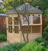 Corner summerhouse