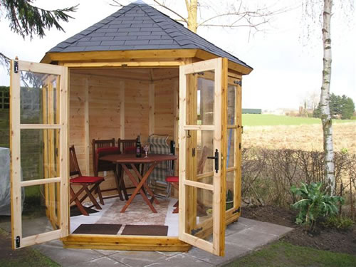 Octagonal summerhouse