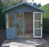 The painted oulton summerhouse