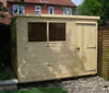 Examples of our pent shed