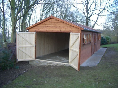 Timber garage