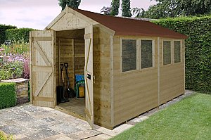 Tongue & Groove Pressure Treated 10×8 Apex Shed