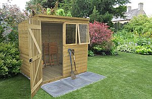Tongue & Groove Pressure Treated 7×5 Pent Shed