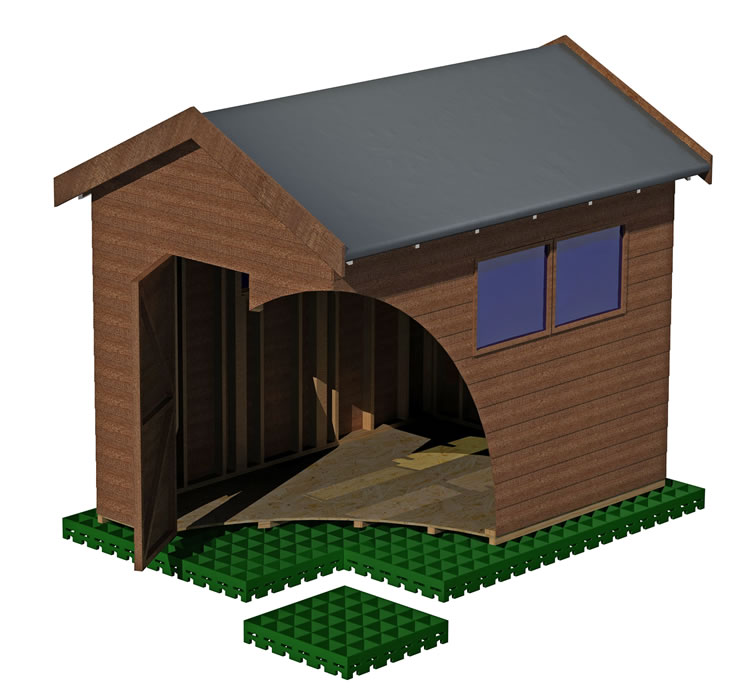 Ecobase shed base system