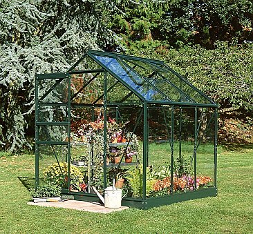 Popular Greenhouse in Green. Shown with Base
