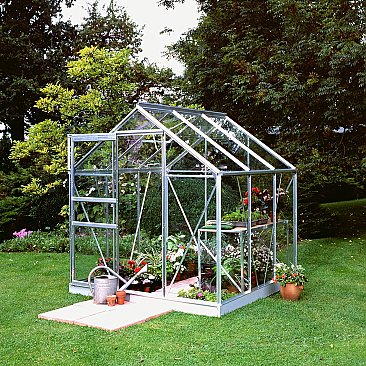 Popular Greenhouse in Aluminium shown with Base