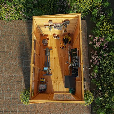 Mercia Premium Woodsman Shiplap Pent Shed 10'x6'