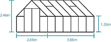 Halls Qube+ Black Greenhouse