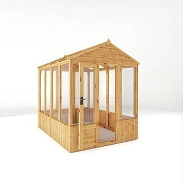 8 x 6 Woodsman Apex Greenhouse - Glass