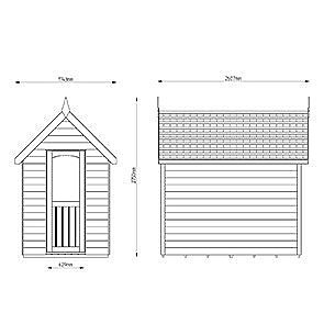 Redwood Lap Forest Retreat 8×5 Shed