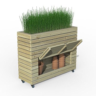 Linear Planter - Tall with Storage