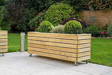 Linear Planter - Long with Wheels 