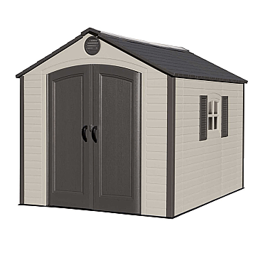 Lifetime 8x10ft Special Edition Heavy Duty Plastic Garden Shed