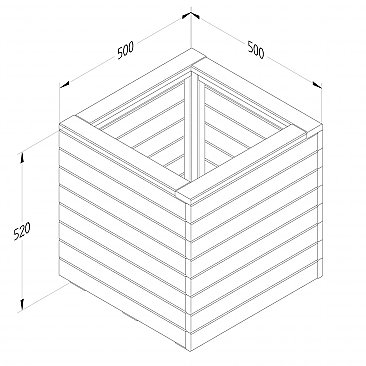 Square Planter Dimensions