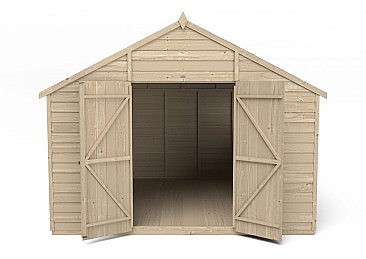 Overlap Pressure Treated Apex Shed
