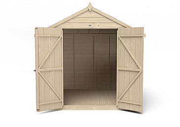 Overlap Pressure Treated Apex Shed