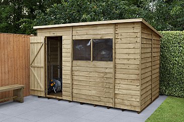 Overlap Pressure Treated Pent Shed