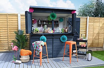 Shiplap Pent Garden Bar