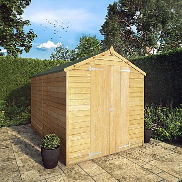 Overlap Apex Shed - Windowless 10'x6'