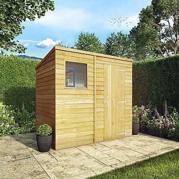 The Overlap Pent Shed 8x6