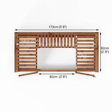 Traditional Tall Wall Greenhouse 6x3