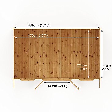 Retreat Log Cabin 34mm