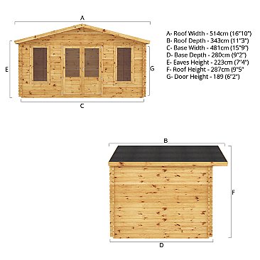 Retreat Log Cabin 34mm