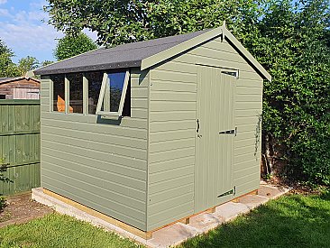 Supreme Apex shed 8x8 (2.43m x 2.43m) Ready Built Free Delivery