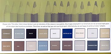 Shed Colour Chart